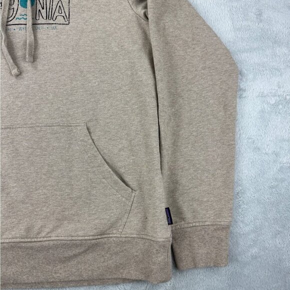 Patagonia Tan Hoodie Organic Cotton Men’s Size M - Picture 11 of 15